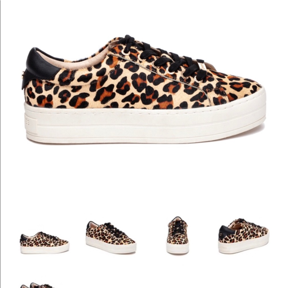 J/Slides platform leopard print sneakers